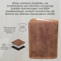Preview: flevado Geldbörse Unisex Damen Herren Echt Leder RFID Schutz Hellbraun